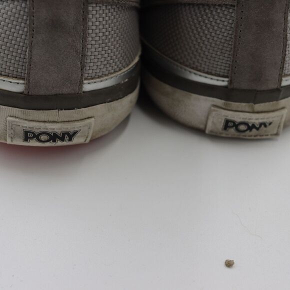 Pony Feed The Cat Mid Gray Vintage Sneakers Retro Casual Fabric US 13 Men - Picture 8 of 11